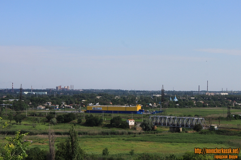 Новочеркасск: Вид на пойму реки Тузлов с улицы Никольского