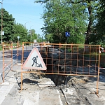 Замена водопровода на улице Буденновской