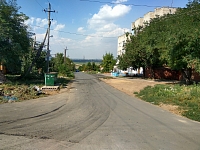 Новый асфальт на улице Ларина