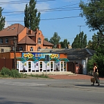 Цветочный магазин в начале улицы Ленгника