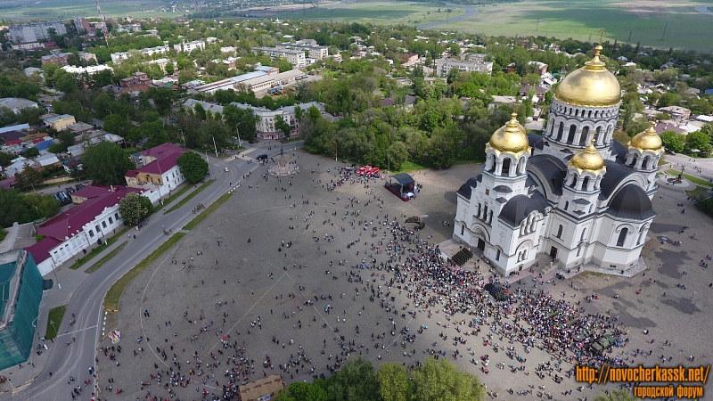 Новочеркасск: Площадь Ермака на День Победы - 2017