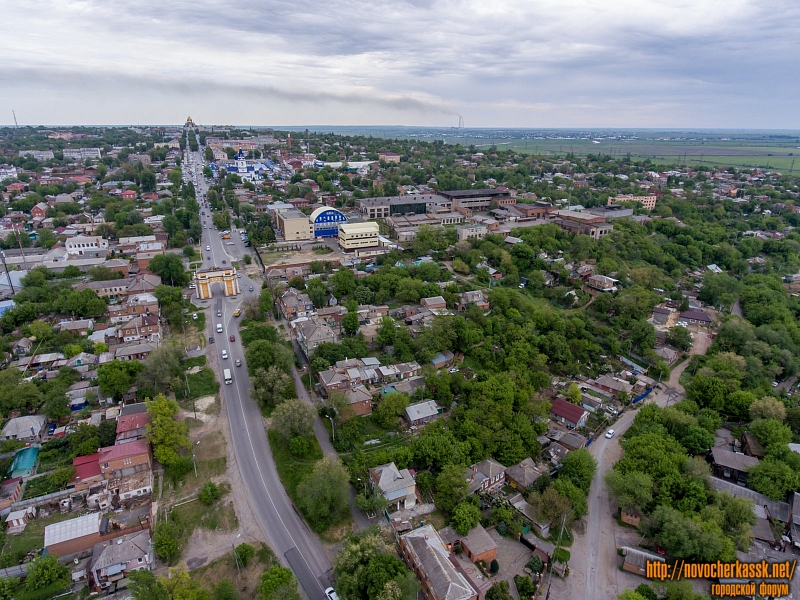 Новочеркасск: Платовский проспект и вид на Западную часть города