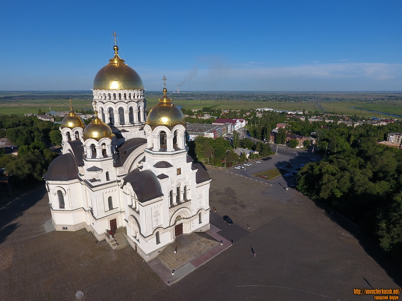 Новочеркасск: Собор с воздуха