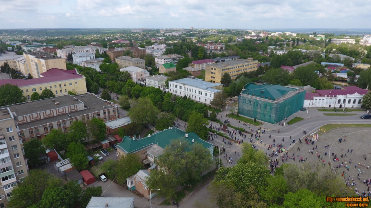 Новочеркасск: Вид на Платовский проспект и центральную часть города
