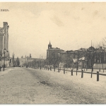 «Почтовая улица». Слева - здание Донских торговых казаков (перестроено) , справа - Мариинской женское училище, вдали - Никольская церковь