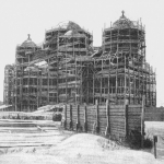 Конец рабочего периода строительства Вознесенского кафедрального собора