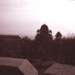Вид с кургана славы на Александровскую церковь