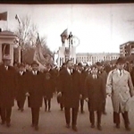Демонстрация на Платовском проспекте. 1967 год