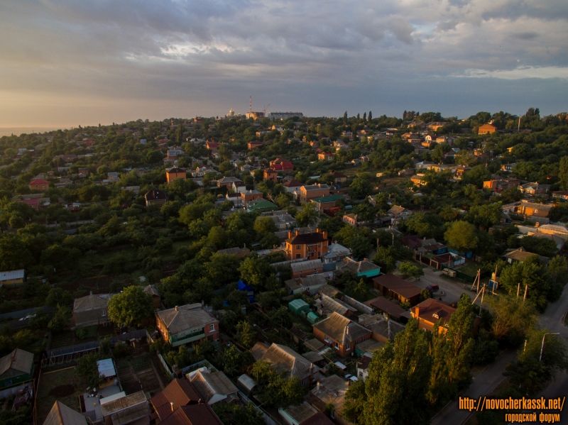 Новочеркасск: Вид на восток от спуска Герцена