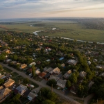 Вид на кварталы ниже улицы Добролюбова