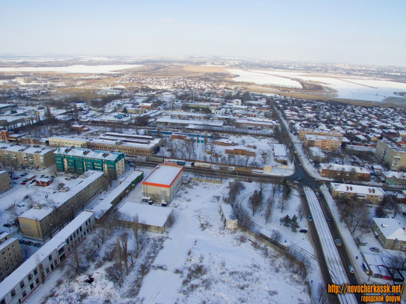 Новочеркасск: Пересечение ул. Будённовской и 26 Бакинских комиссаров. Бывшая территория молзавода и трампарк