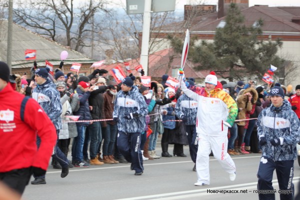 Олимпийский огонь в Новочеркасске