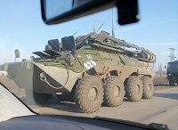 Российская армия начала заходить на территорию ДНР и ЛНР